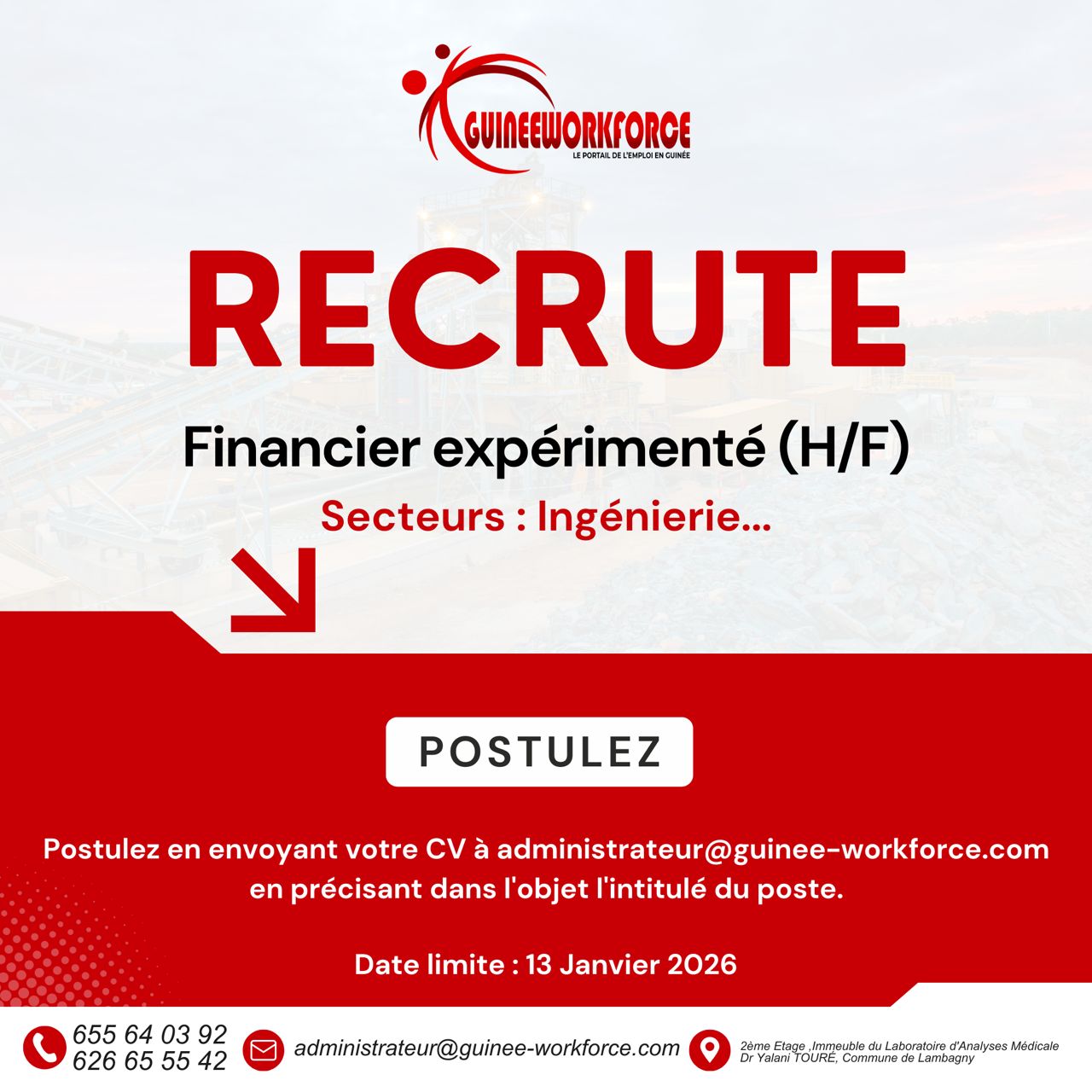 Financier Expérimenté (H/F)